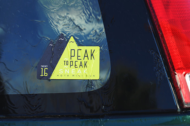 Putting stickers on car rear deals window