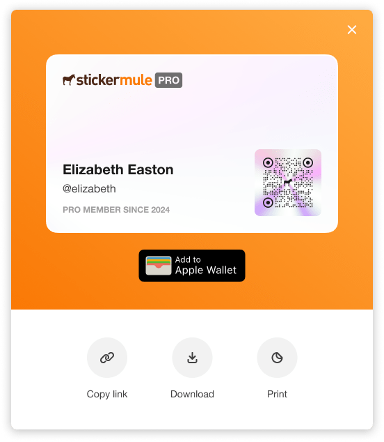 Carte Pro Sticker Mule