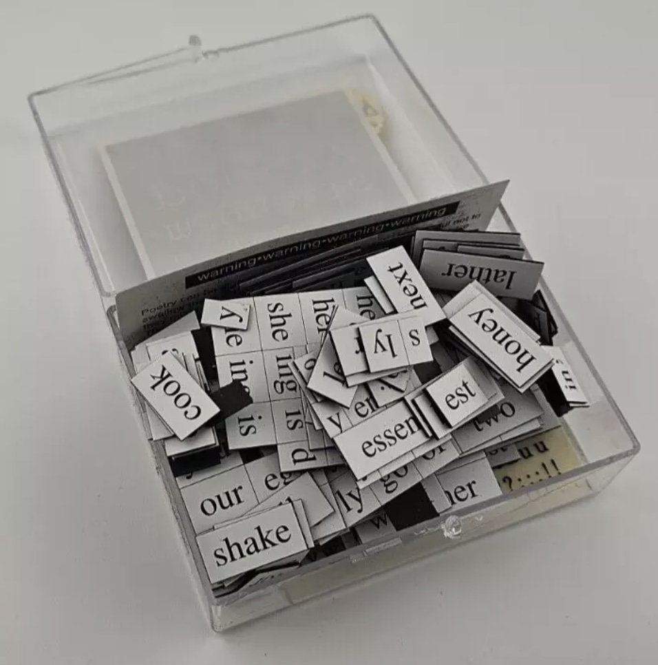 the first magnetic poetry kits