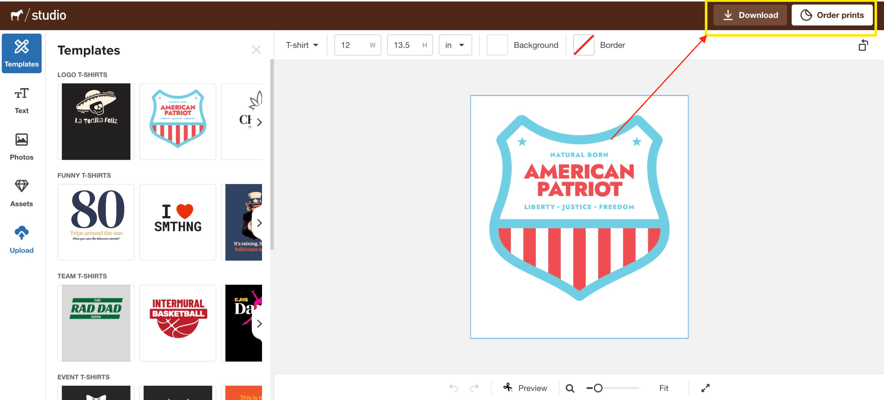 online custom shirt template design tool