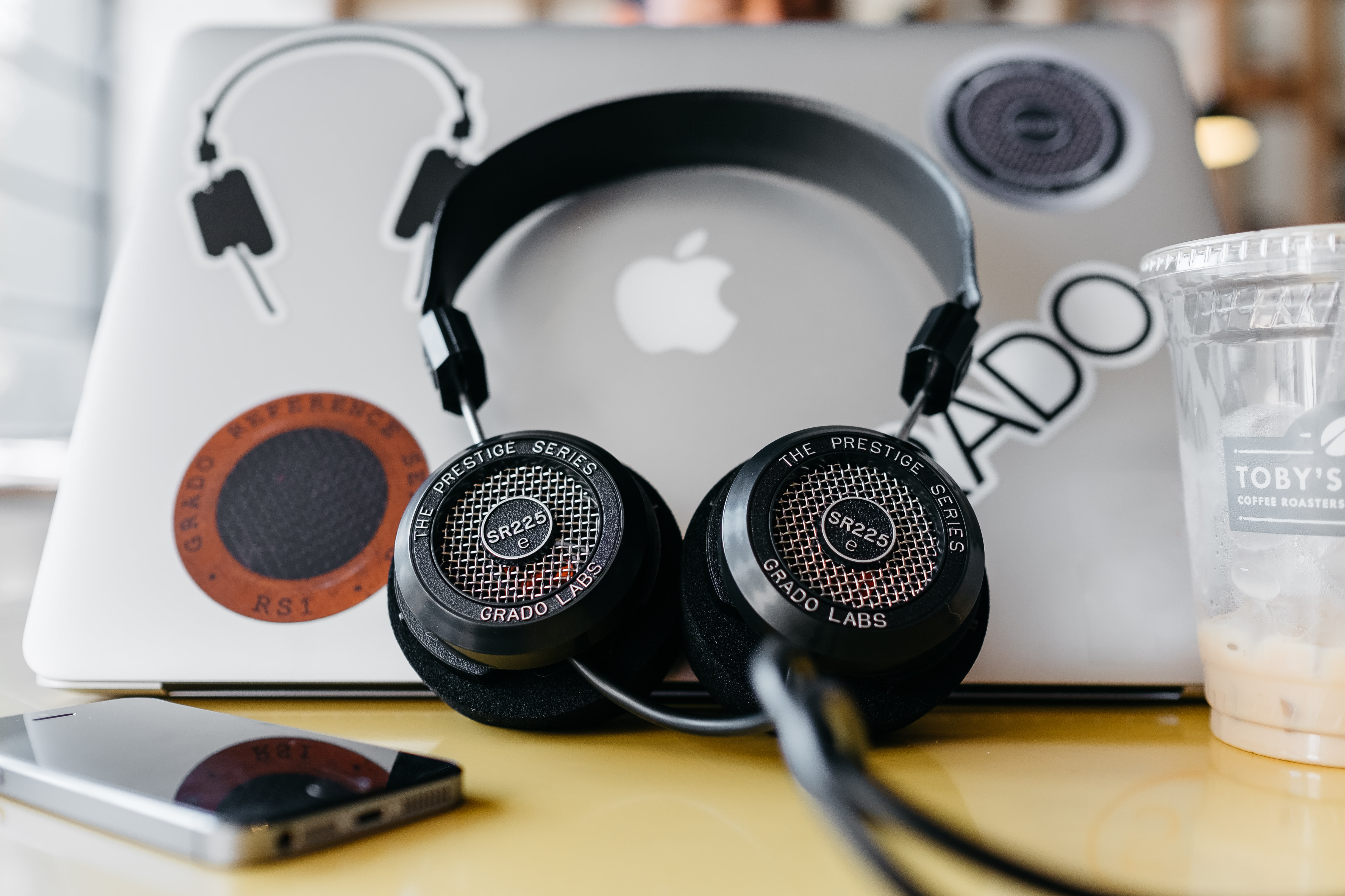 Grado Headphones SR225e with stickers