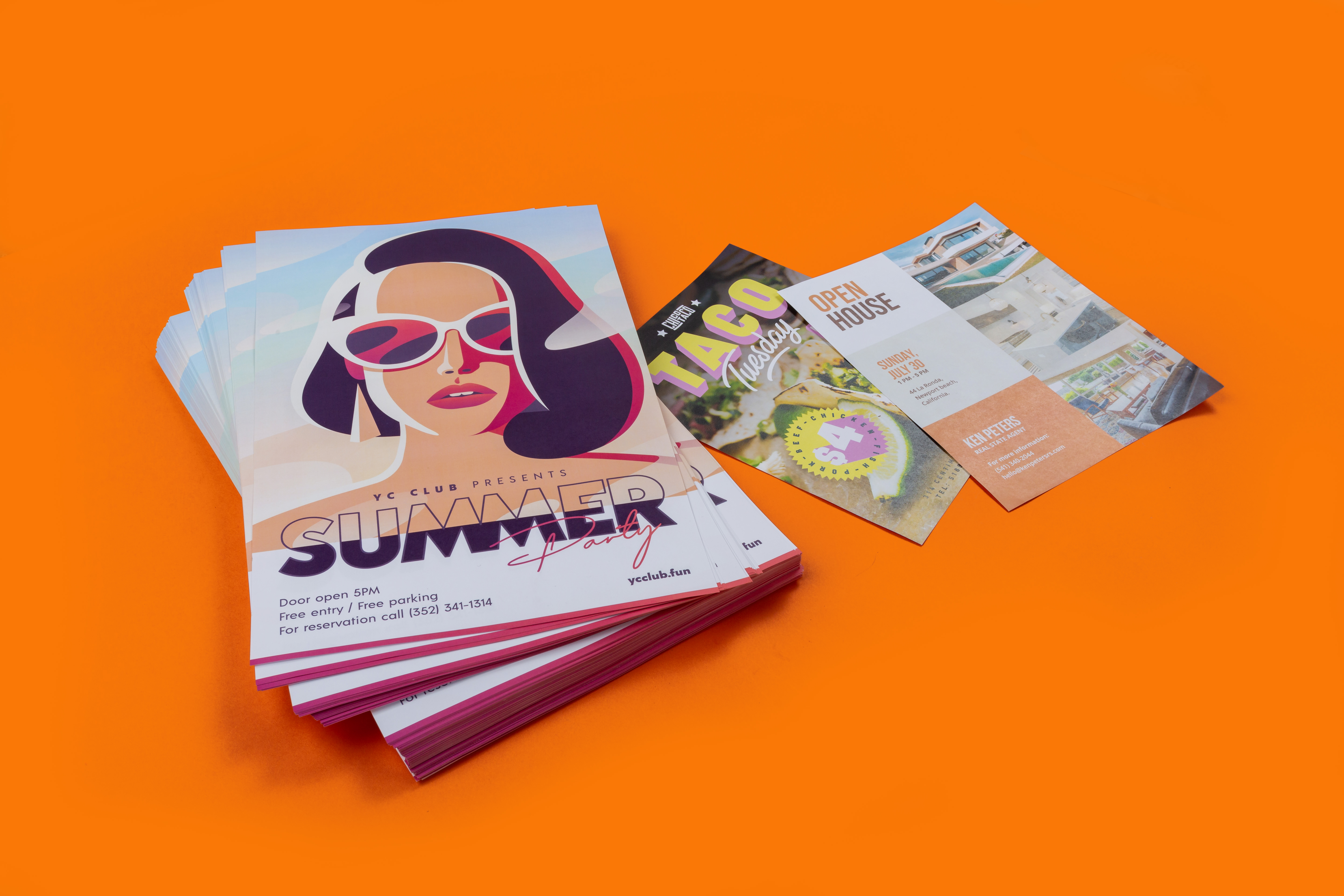 impresión de flyers personalizados de sticker mule