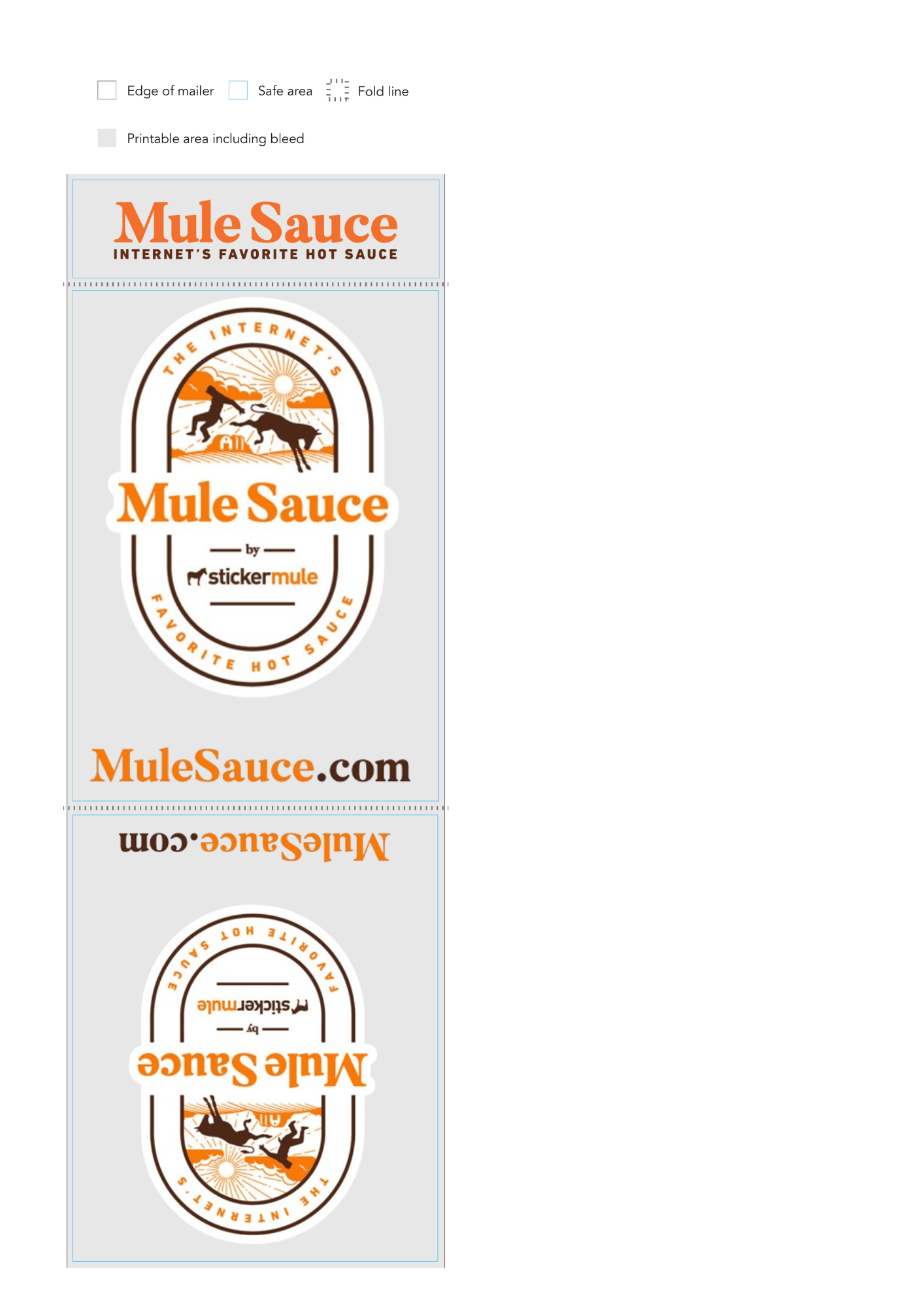 Can you print on the whole poly mailer? Sticker Mule