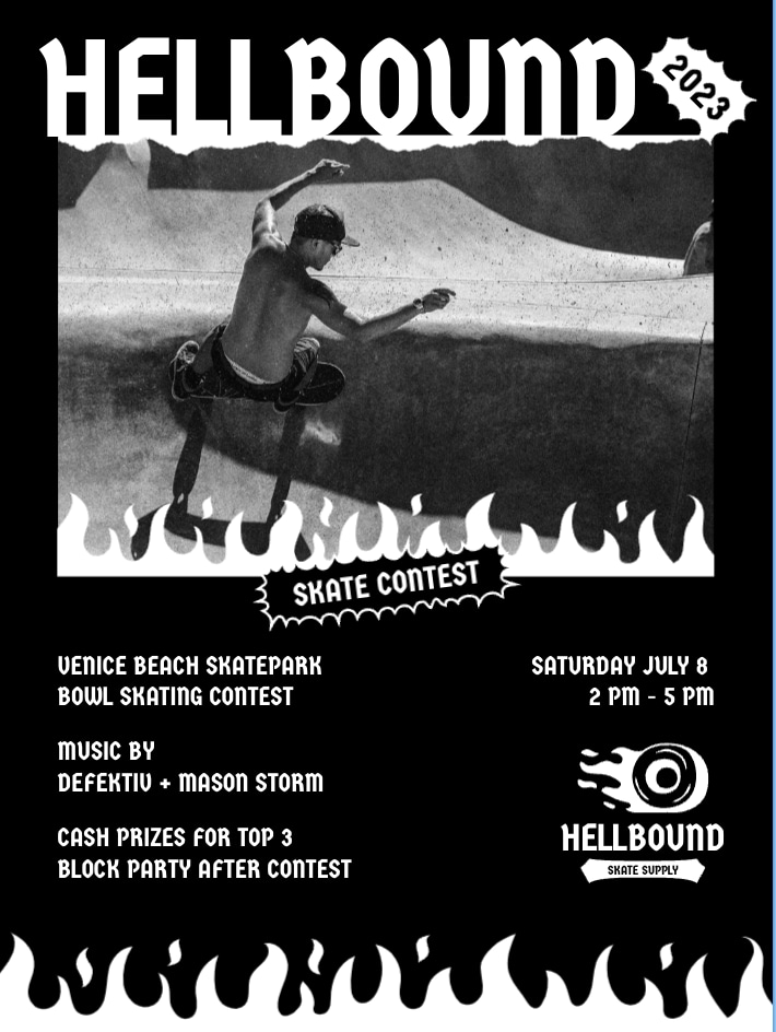 skate contest free poster template