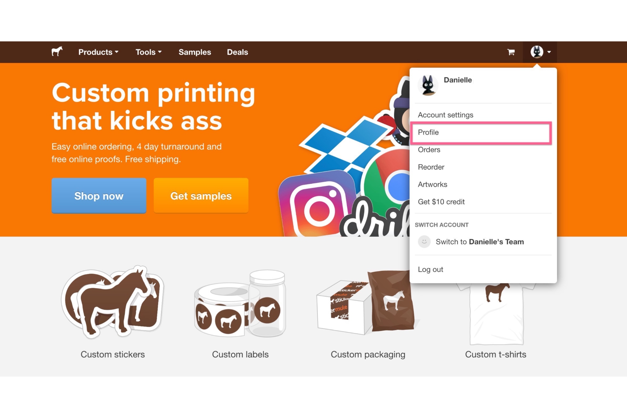 How do I create a public profile on Sticker Mule? Sticker Mule