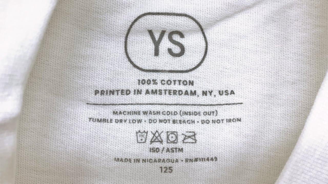 CISPA batch number on youth-sized t-shirts