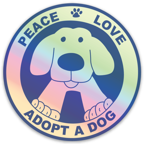 sticker lindo de un perro