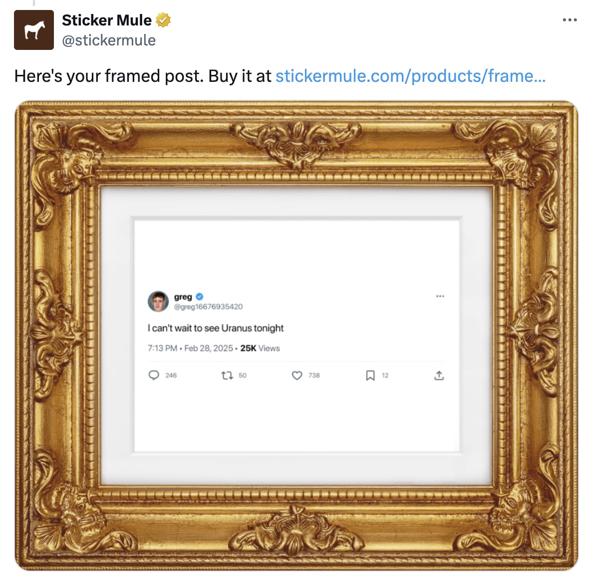 bot X post encadré