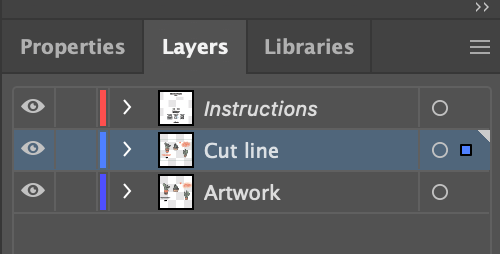 Especificar linhas de corte no Adobe Illustrator