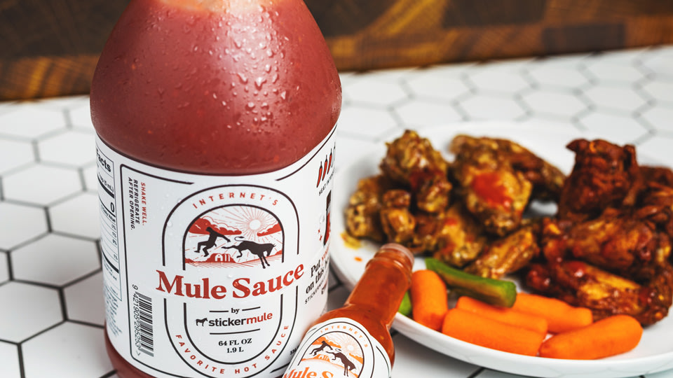 Pots d'un demi-gallon de sauce Mule