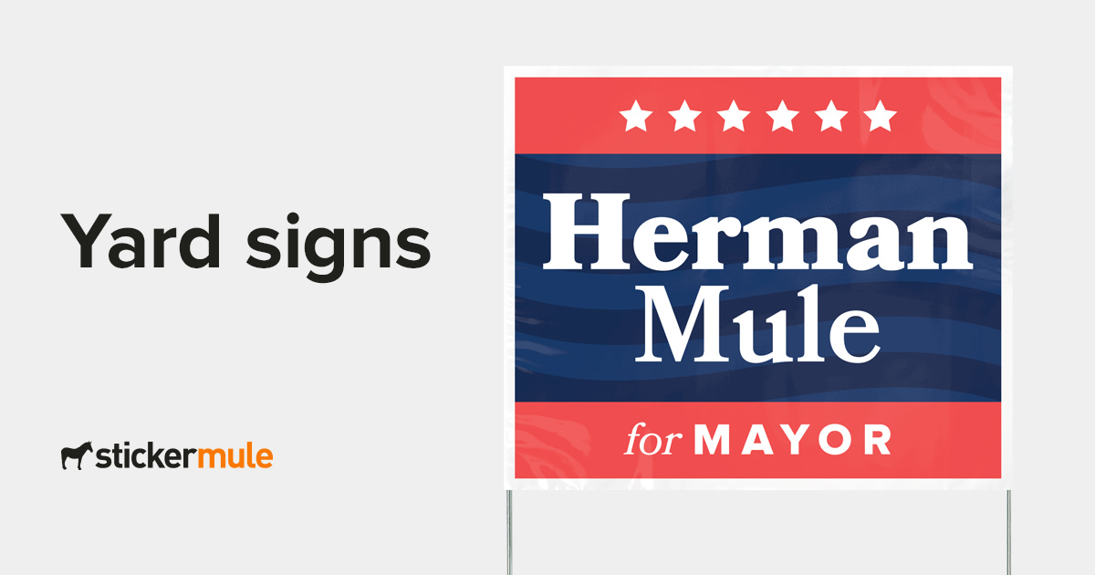 Sticker Mule launches double sided printed custom yard signs to help