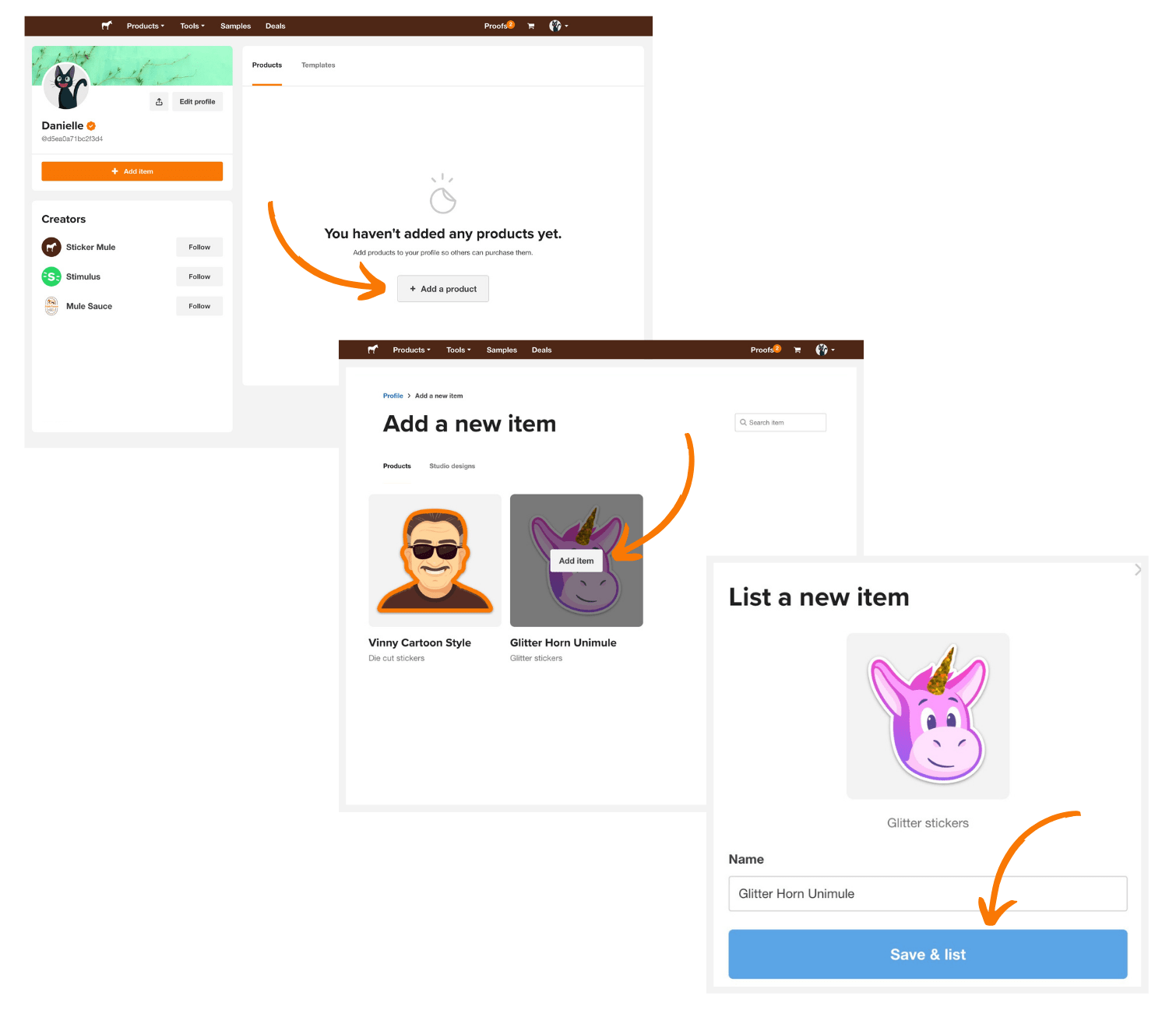 How do I set up my public profile to receive Commissions? Sticker