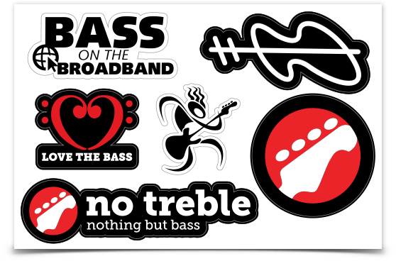 no-treble-Stickerbogen