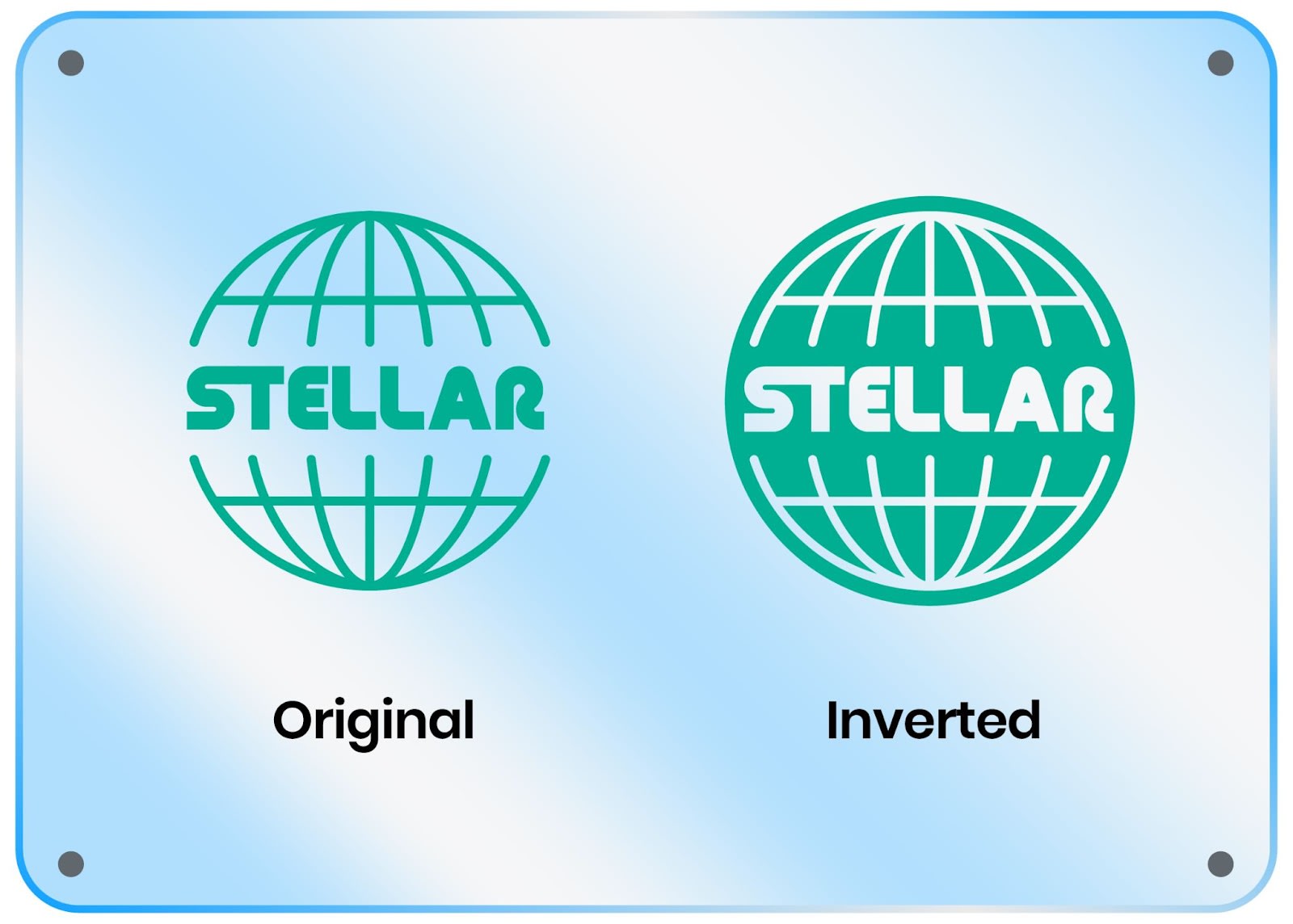 original vs inverted design on transfer sticker