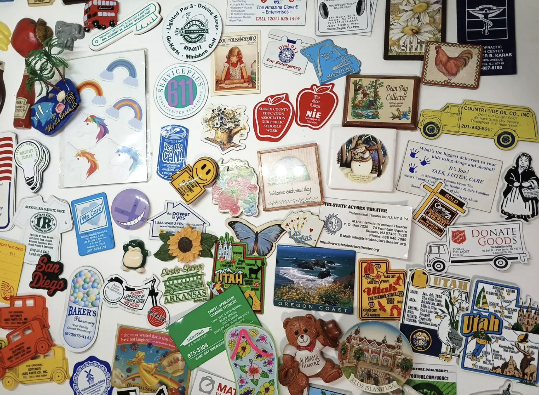 refrigerator magnets sold by ebay seller hollys attic