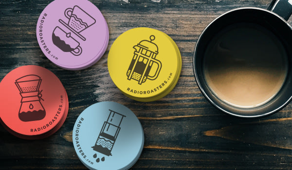 Kaffee-Brühmethode-Sticker