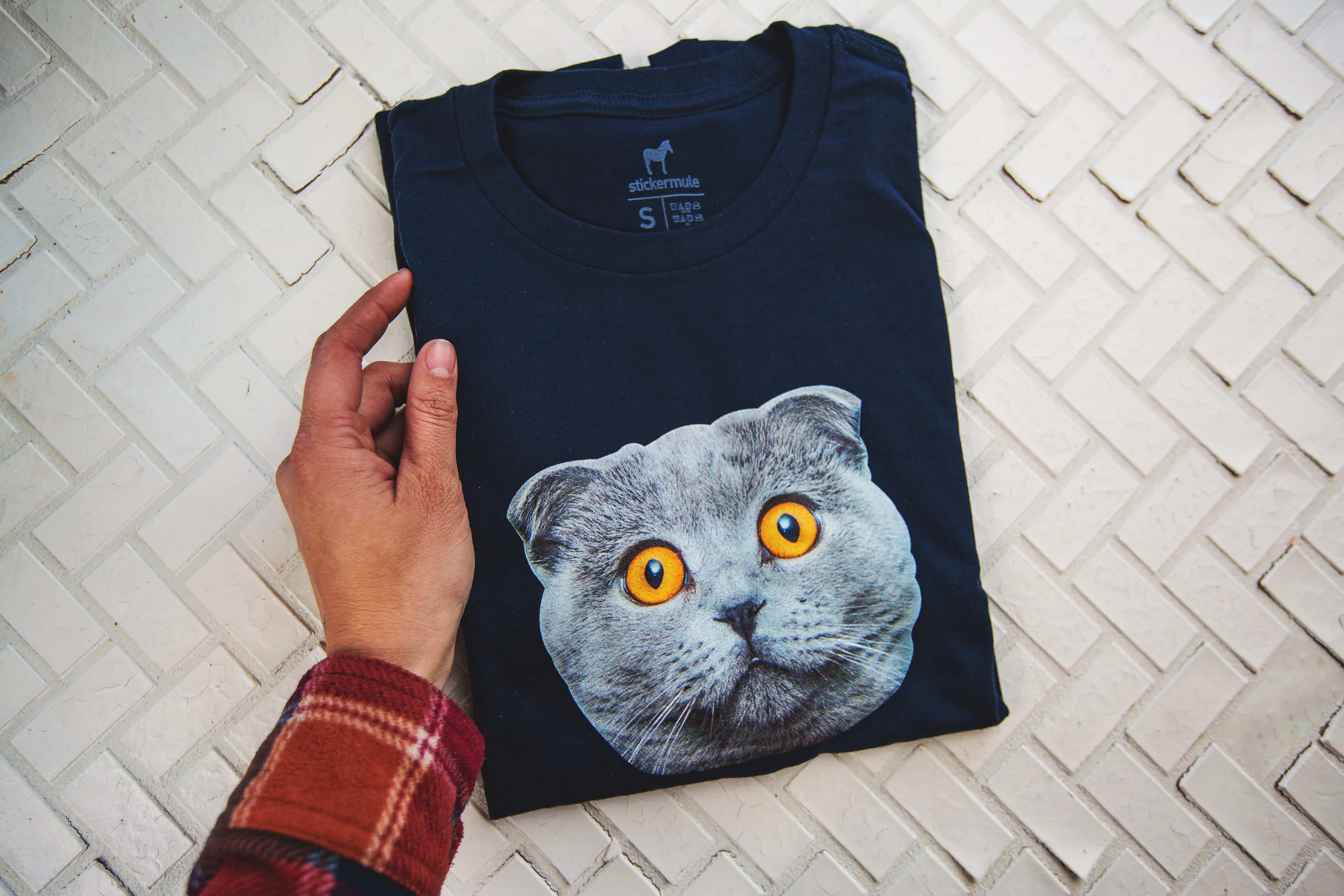 custom shirts printing with cat photo