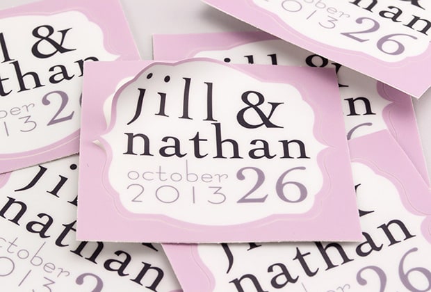 kiss-cut-stickers-jill-and-nathan wedding