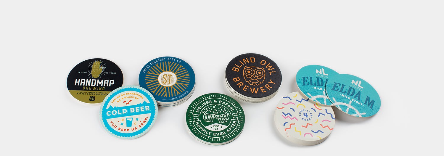 Beverage cheap coaster printing