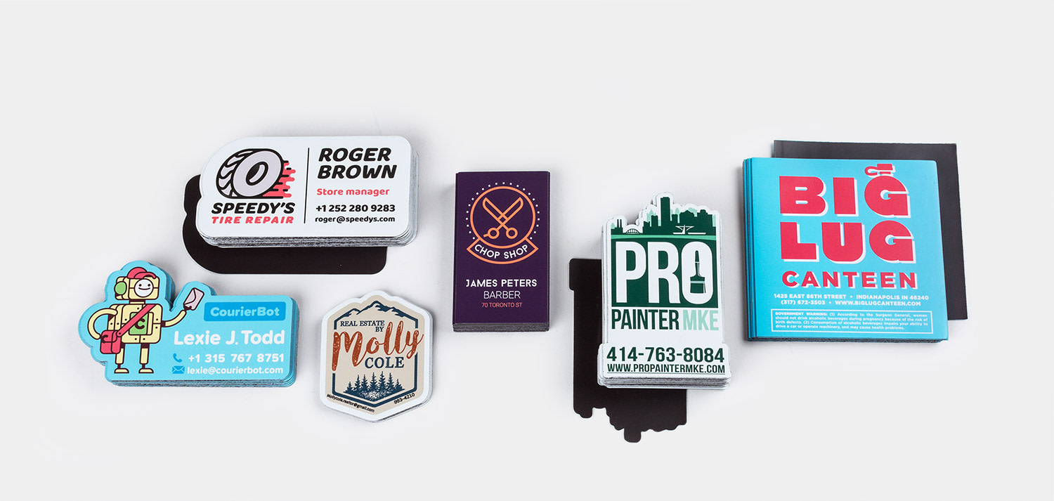 Custom business card Sticker Mule