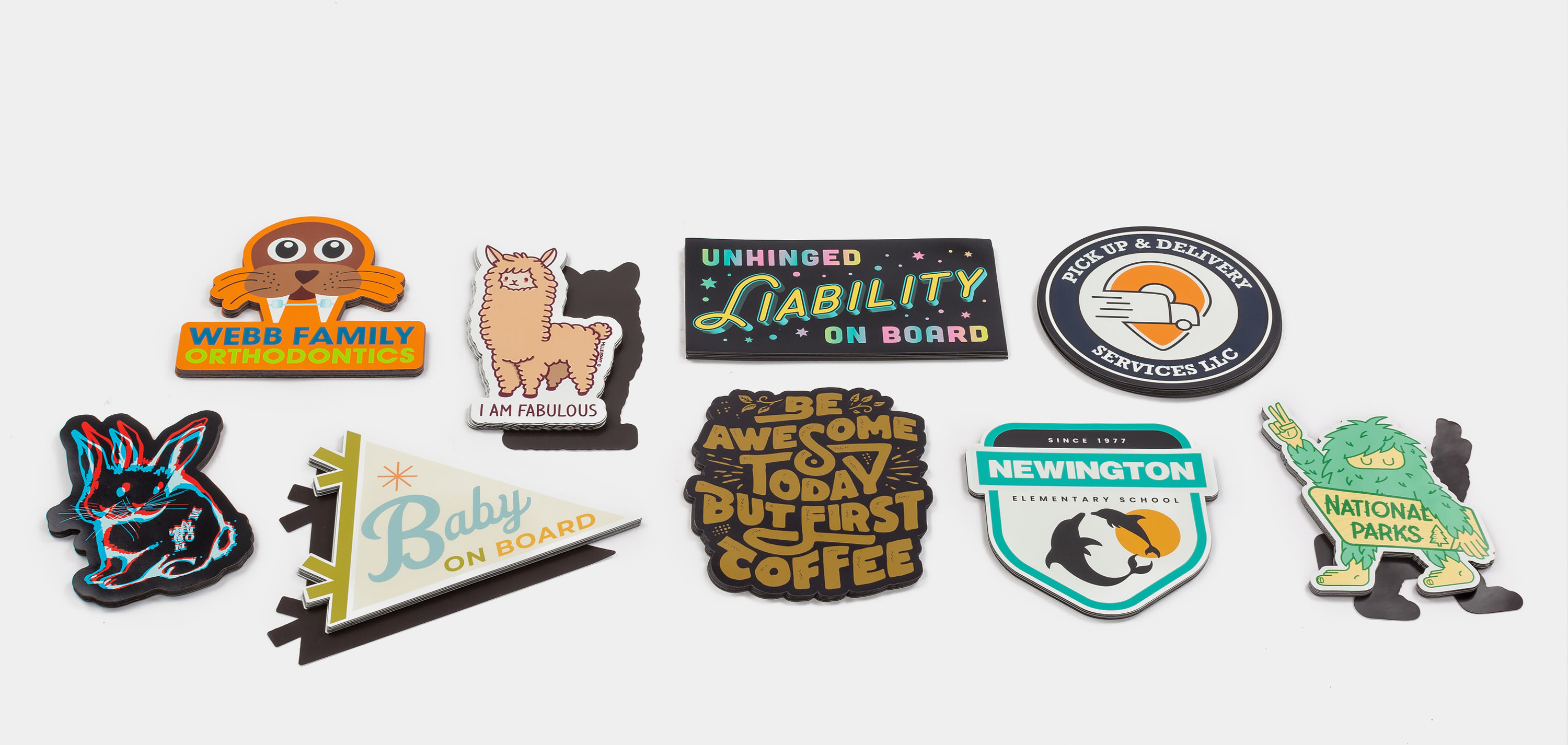 Custom magnetic cheap bumper stickers