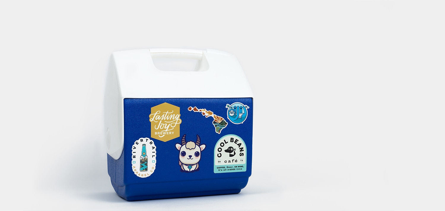 Custom cooler stickers and decals Sticker Mule Canada