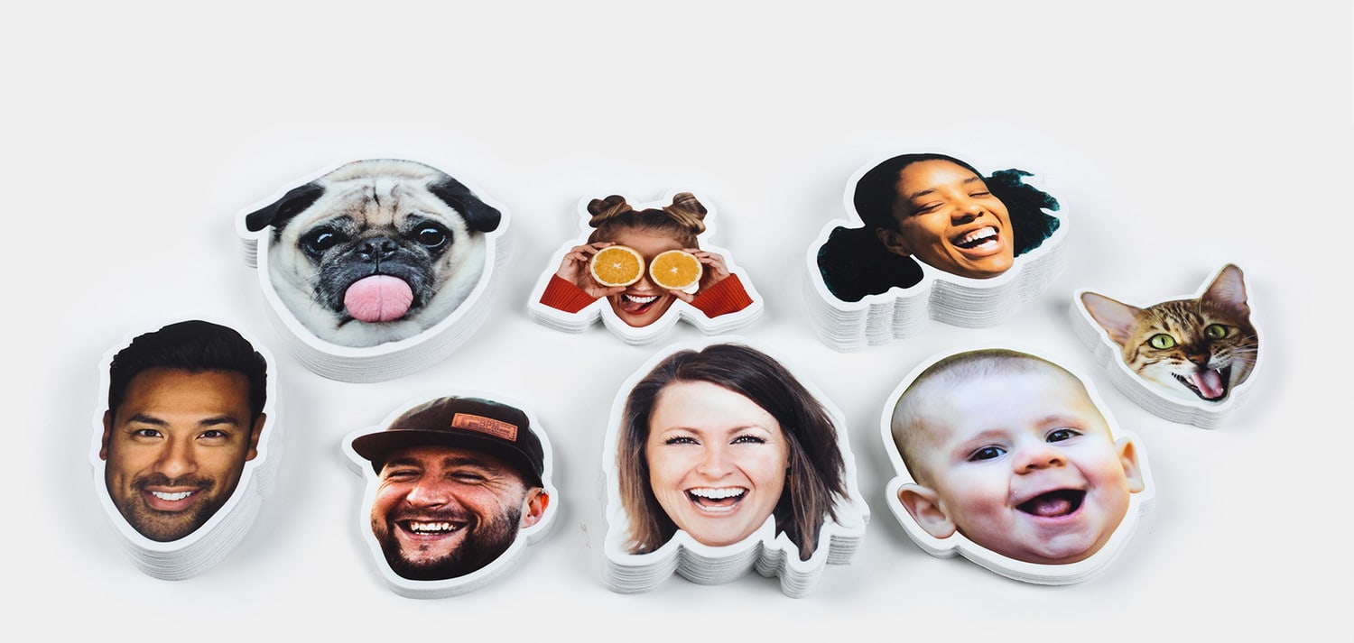 Face stickers top