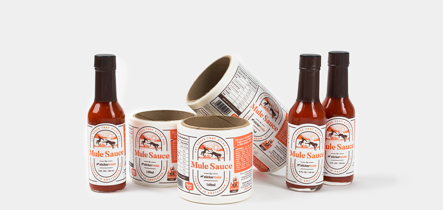 Hot sauce labels | Sticker Mule