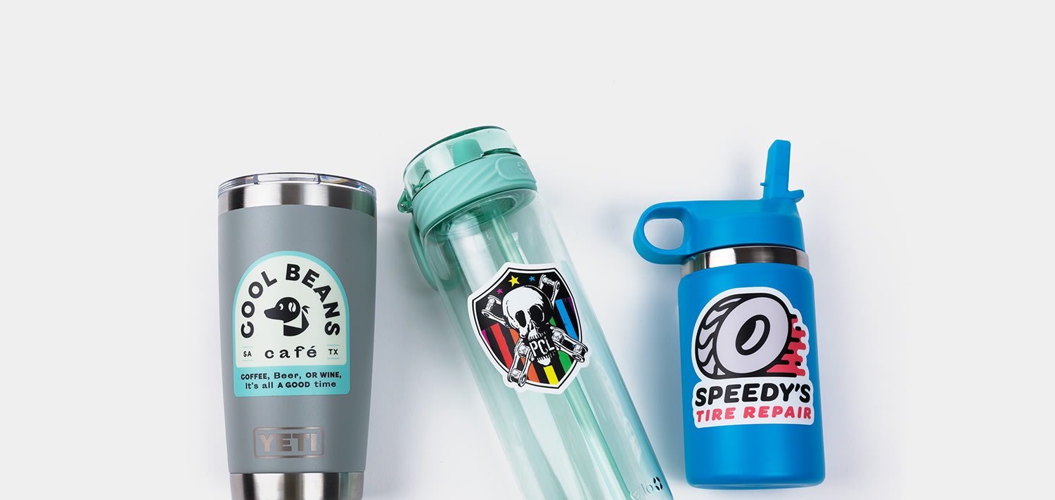 Custom water bottle stickers Sticker Mule