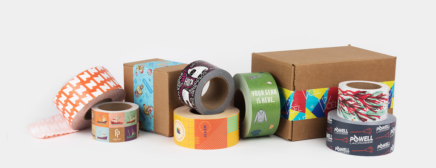 Custom printed deals packaging tape