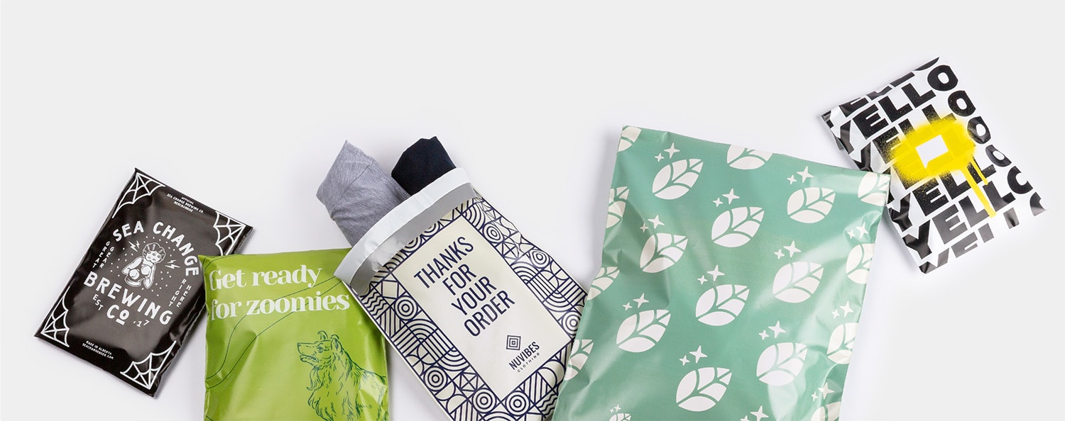 Poly mailers deals custom printed