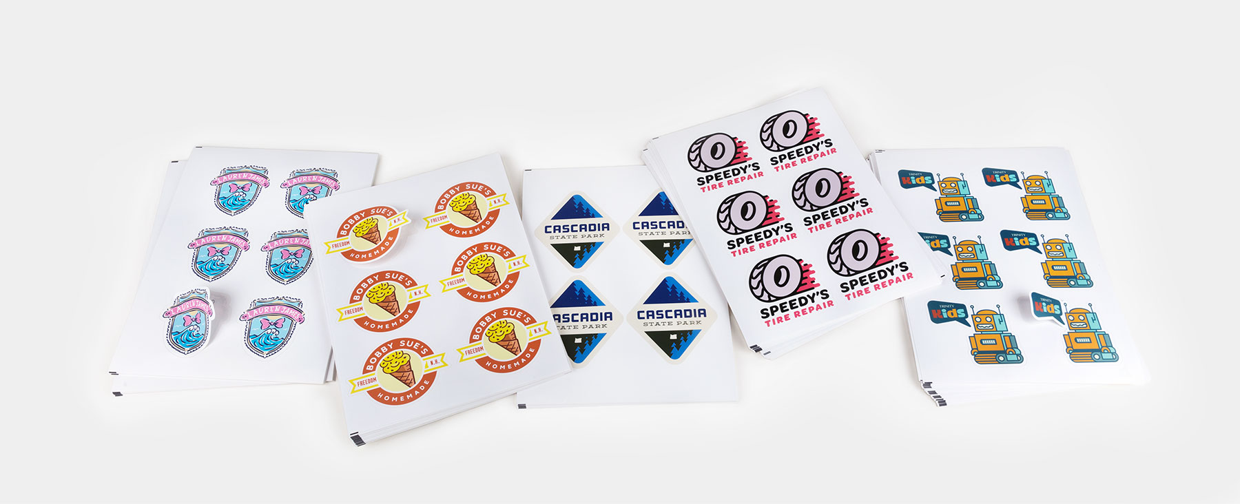 Die cut sheet labels Free shipping Sticker Mule
