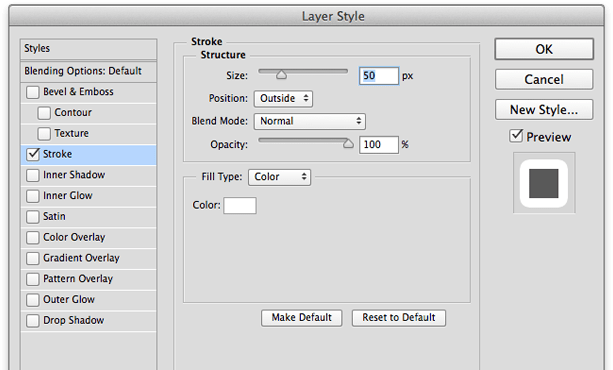 select stroke in Photoshop