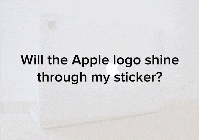 Macbook apple logo light sticker hot sale