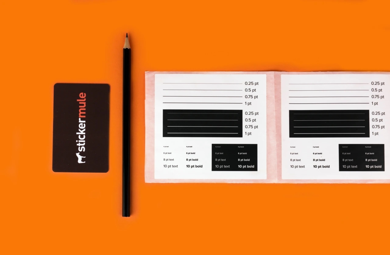 What Is Your Minimum Font Size Sticker Mule India