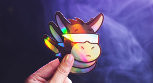 Holographic sticker