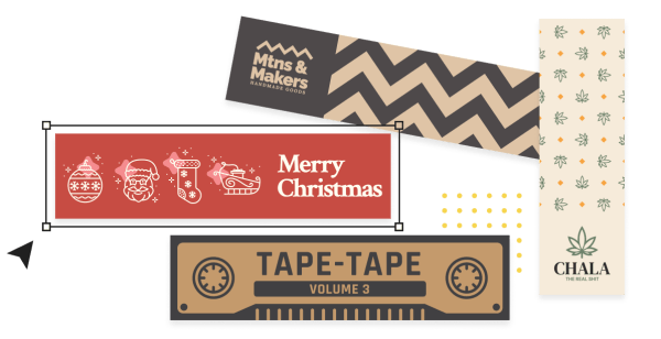 Create and design packaging tape online with a tool called Studio