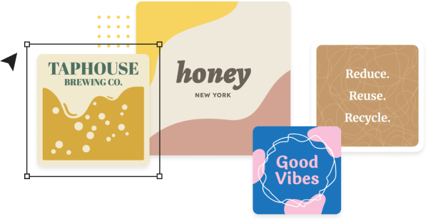Create and design rounded corner stickers online with a tool called Studio