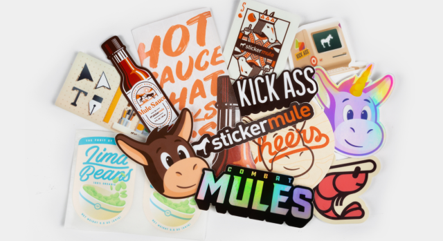 Sample pack stickers