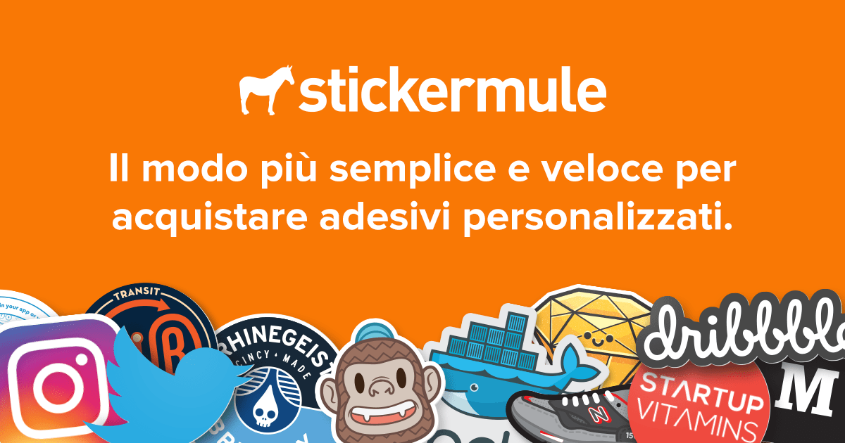Sticker Mule Italia  Stampa adesivi personalizzati