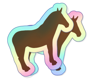 Holographic stickers